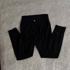 Lululemon Black High-Waisted Leggings 23” inseam- buttery soft material
